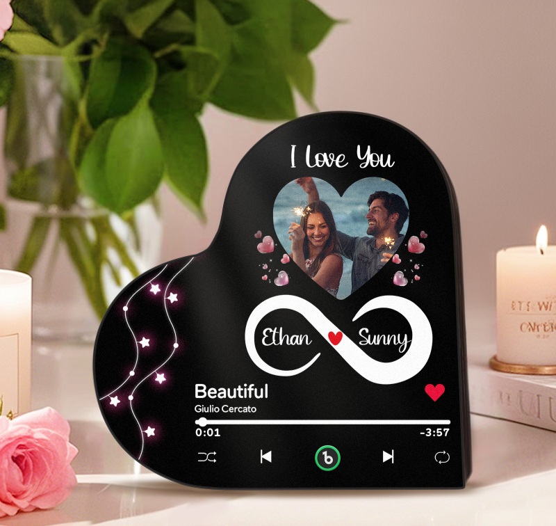 Customized Heart Shaped Music Fridge Magnets 4.0 - Personalized Christmas Gift for Couples - Image 10